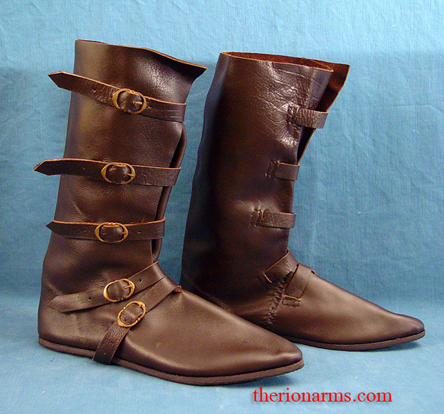 TherionArms - 5-strap leather boots size 13