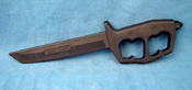 Thermoplastic tanto-blade trench dagger
